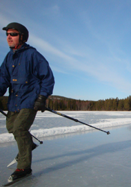 Skating på Flosjön